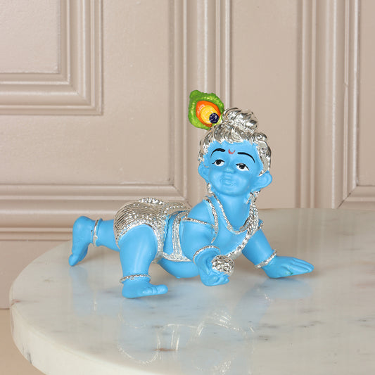 Ladoo Gopal Figurine in Blue