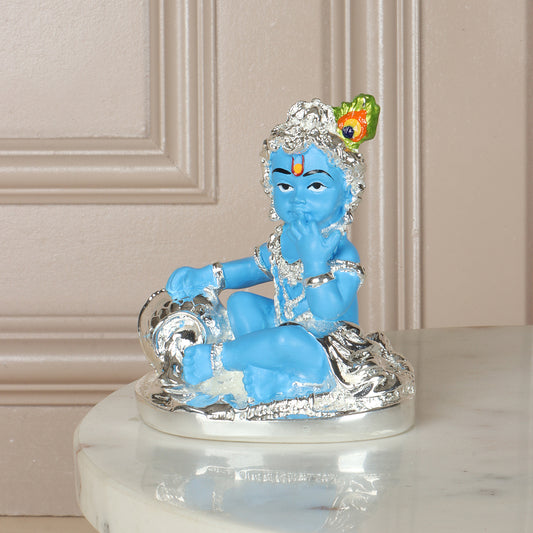 Baby Krishna Figurine in Blue