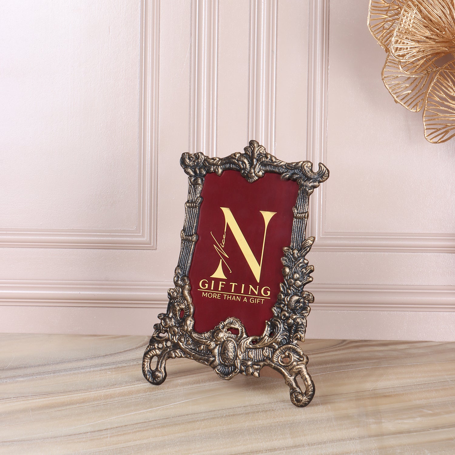 Elegant Baroque Silver Photo Frame