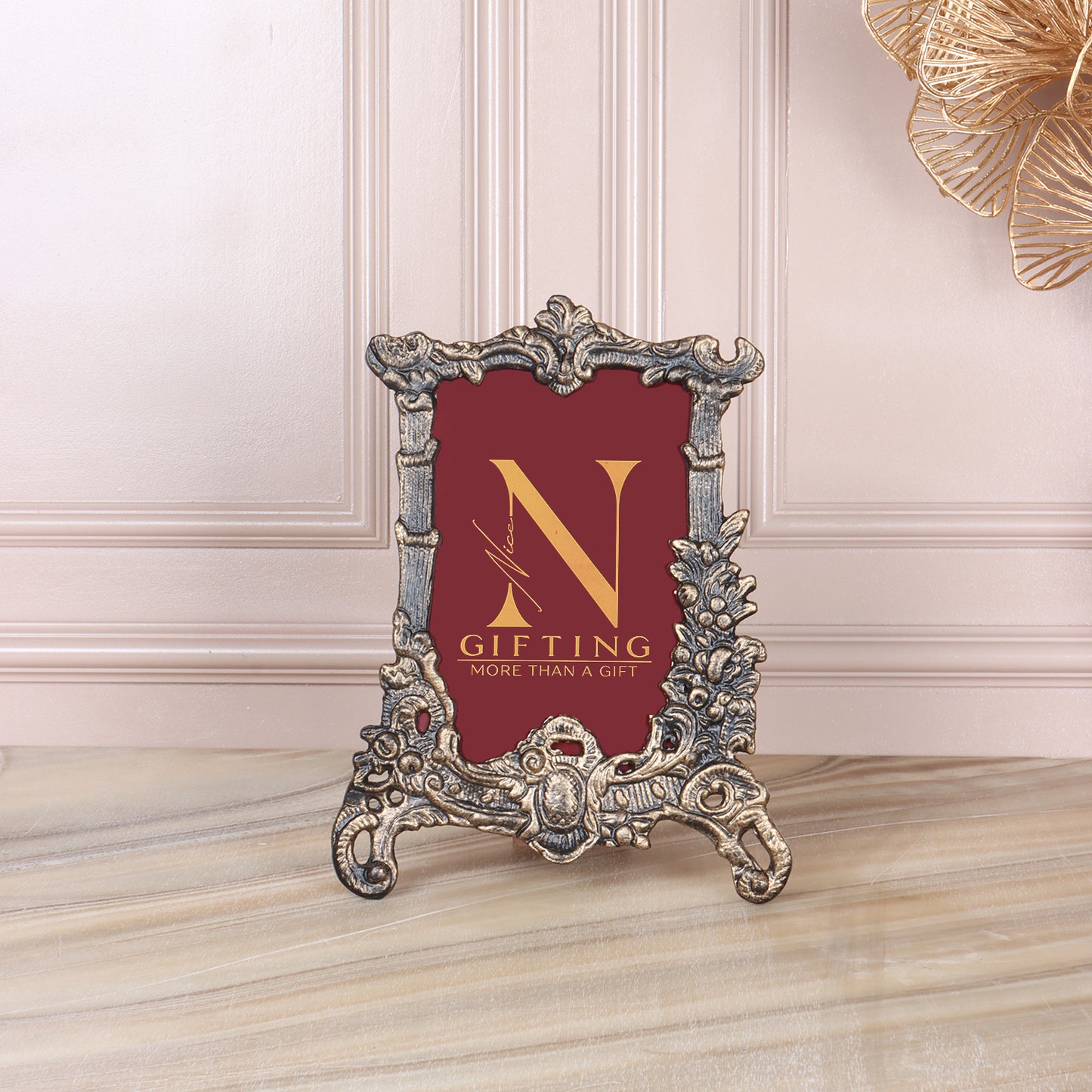 Elegant Baroque Silver Photo Frame