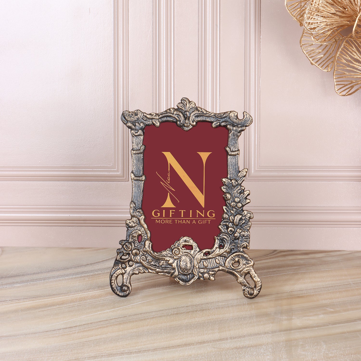 Elegant Baroque Silver Photo Frame