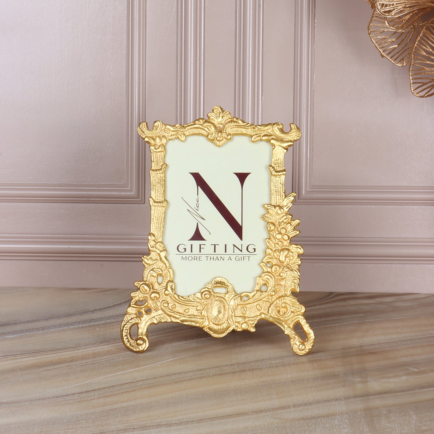 Elegant Baroque Silver Photo Frame