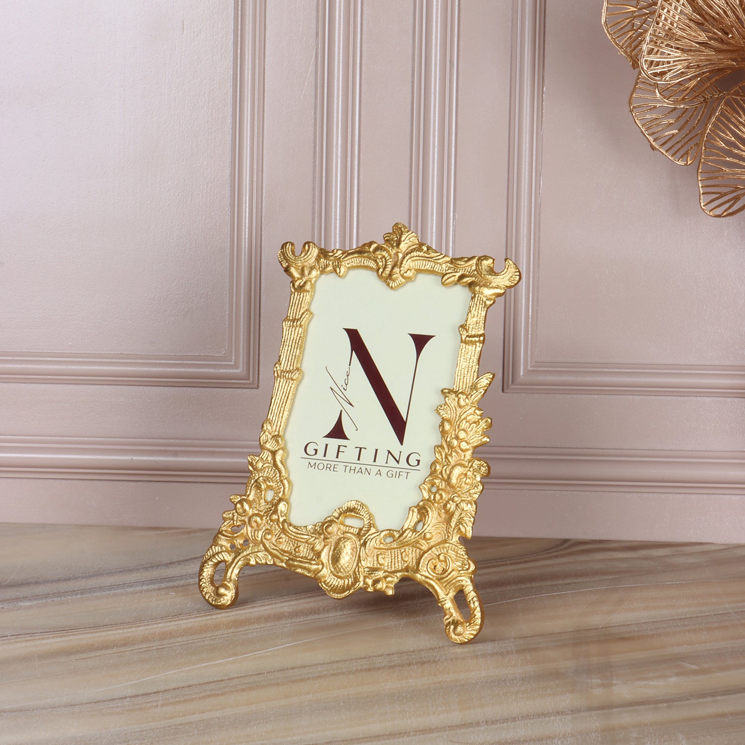 Elegant Baroque Silver Photo Frame