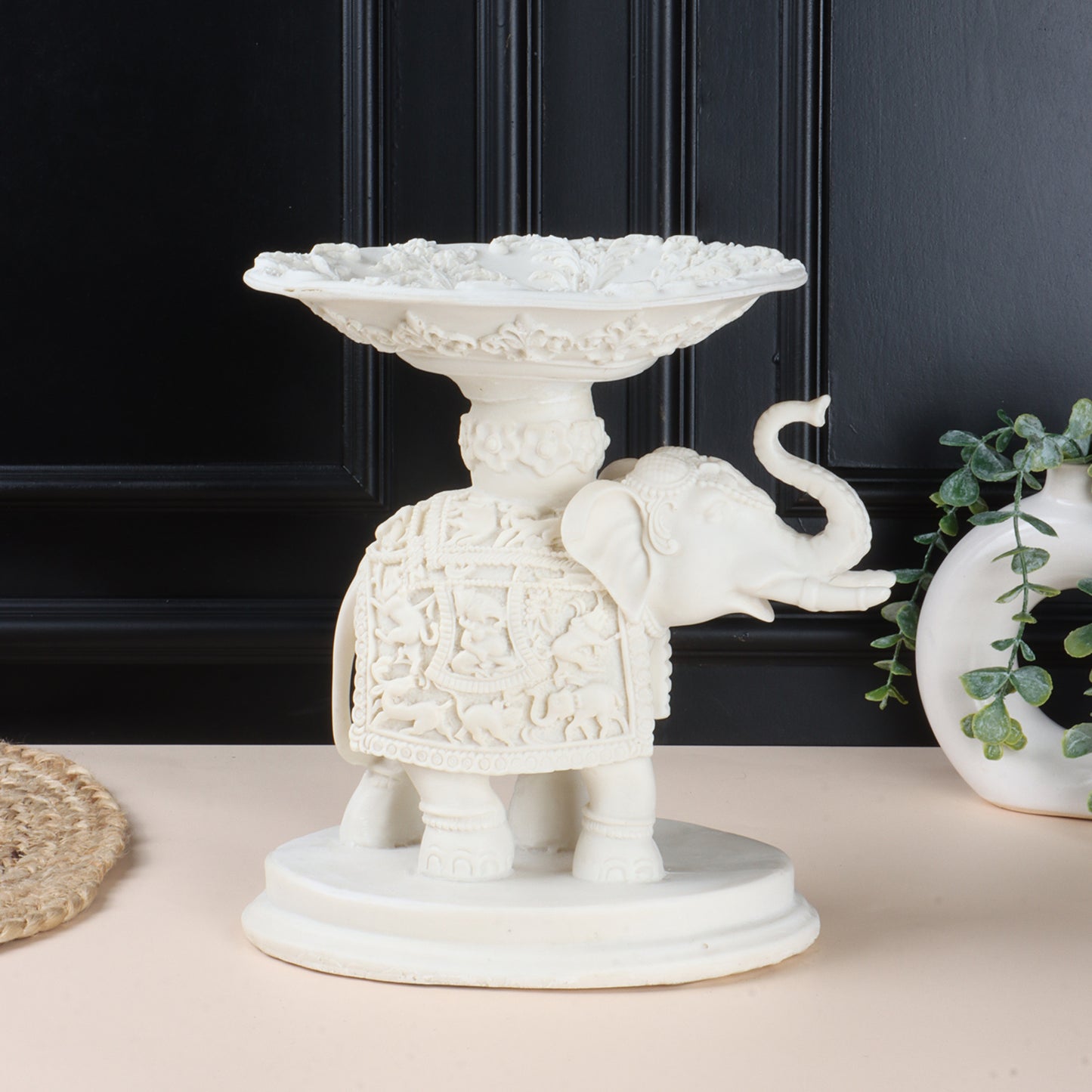 Ivory Elephant Candy Stand