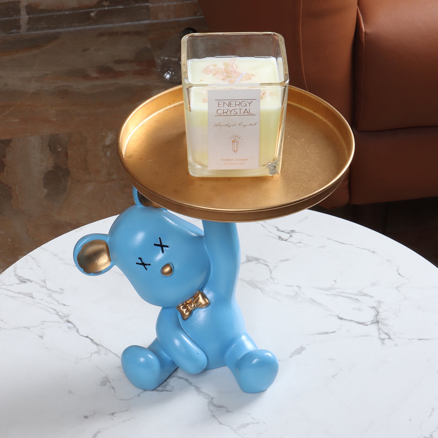 Cobalt Blue Bear Holder