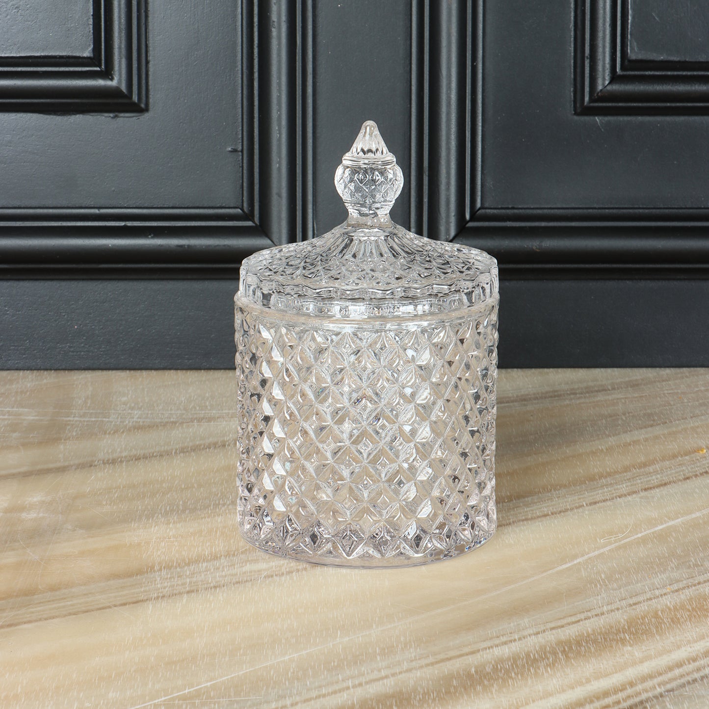 Diamond Glass Jar