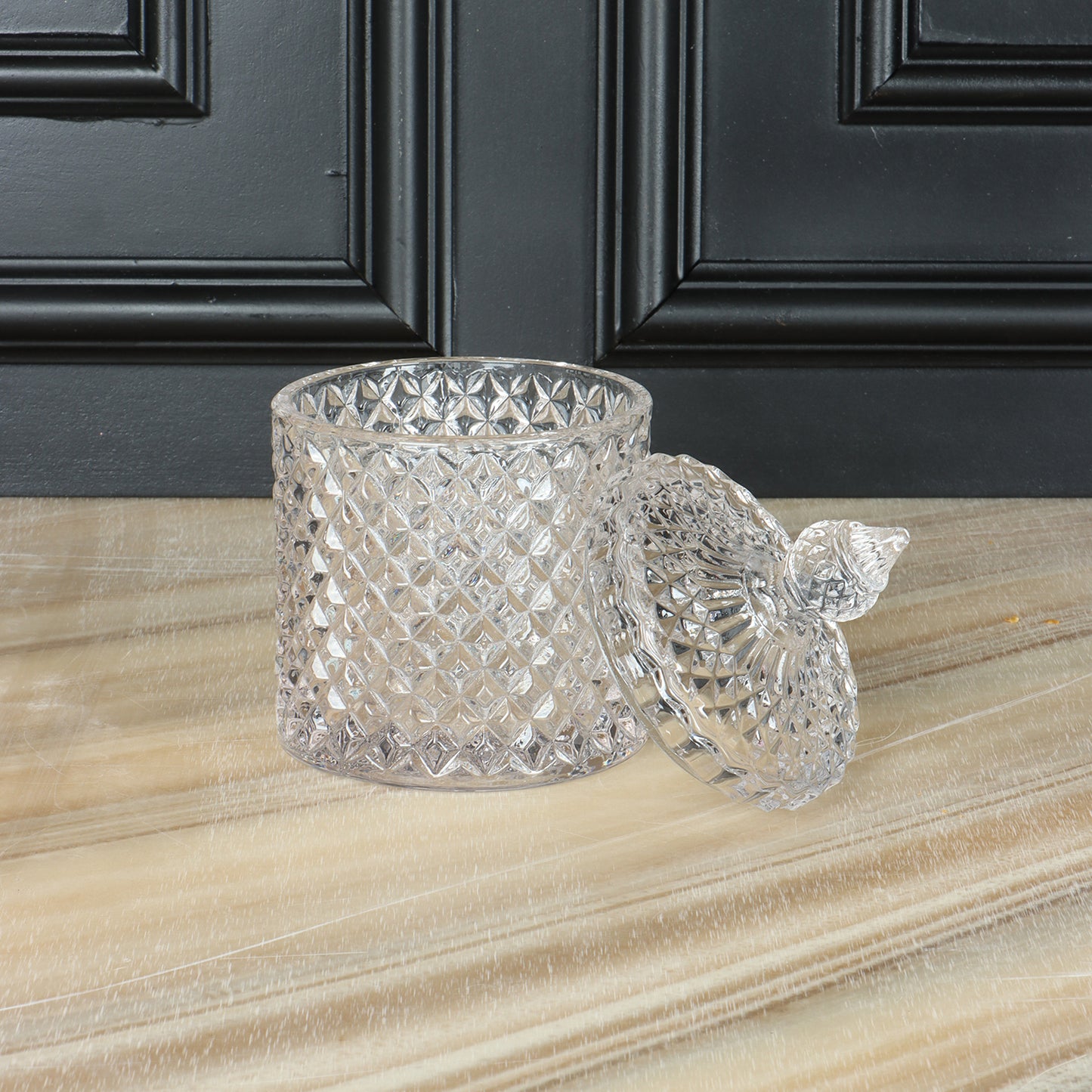 Diamond Glass Jar